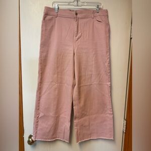 Pink Wide-Leg Pants